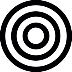Bullseye Game Outline Svg File, Free Vectors File